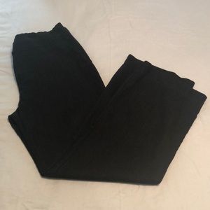 Black linen pants